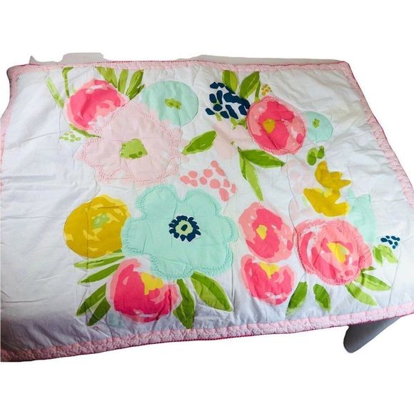 cloud island Bedding Cloud Island Floral Polka Dot Baby Blanket